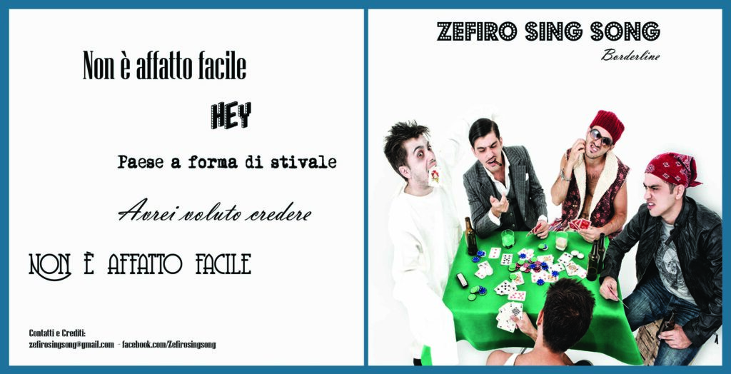 CD Musicale Zefiro song booklet
