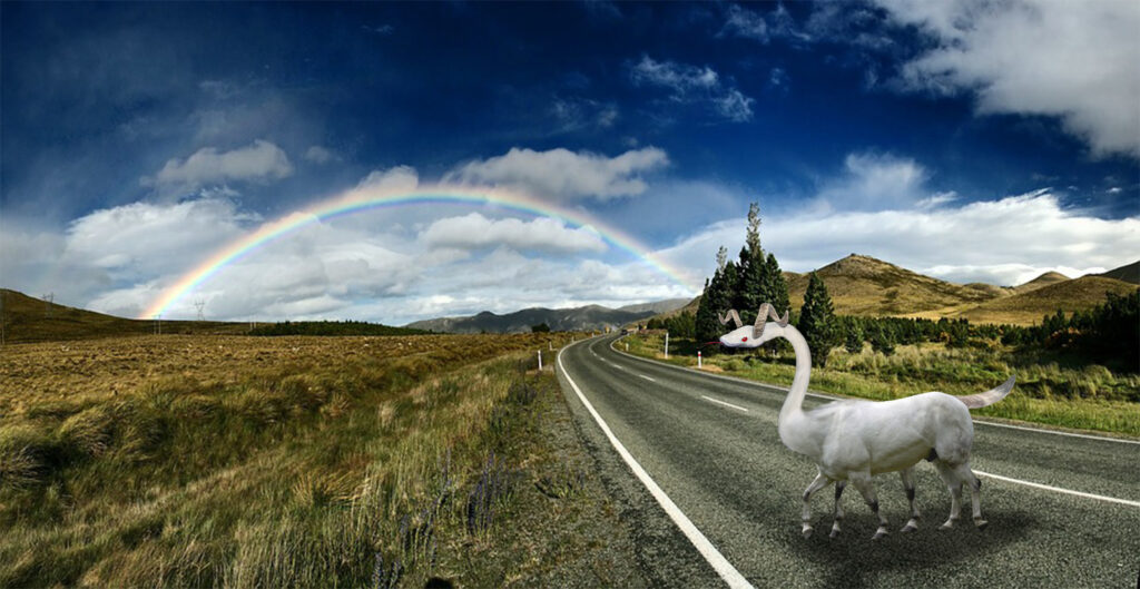 Grafica Ibrido animale strada