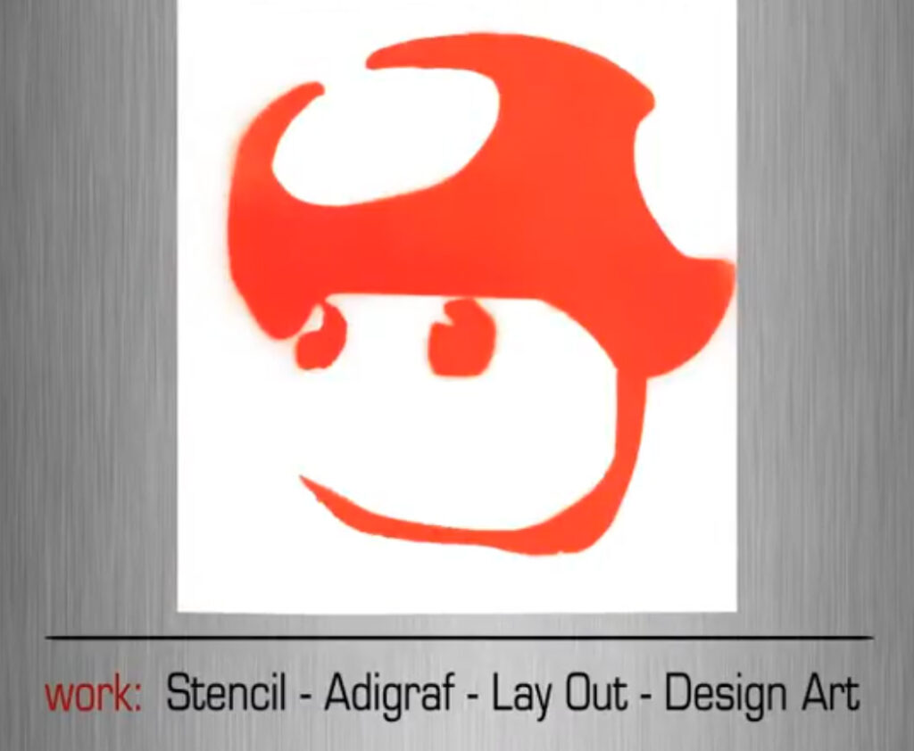Stencil Mushroom