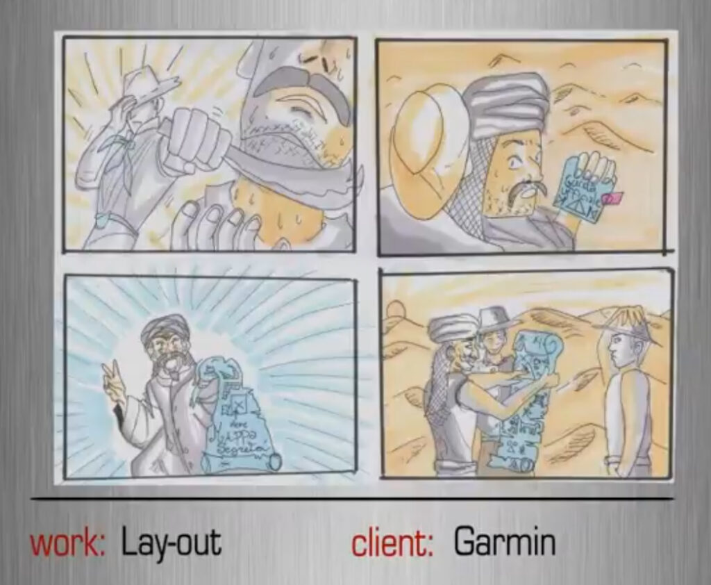 Storyboard Navigatore Garmin 3